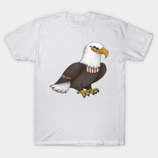 Cute Bald Eagle Drawing T-Shirt